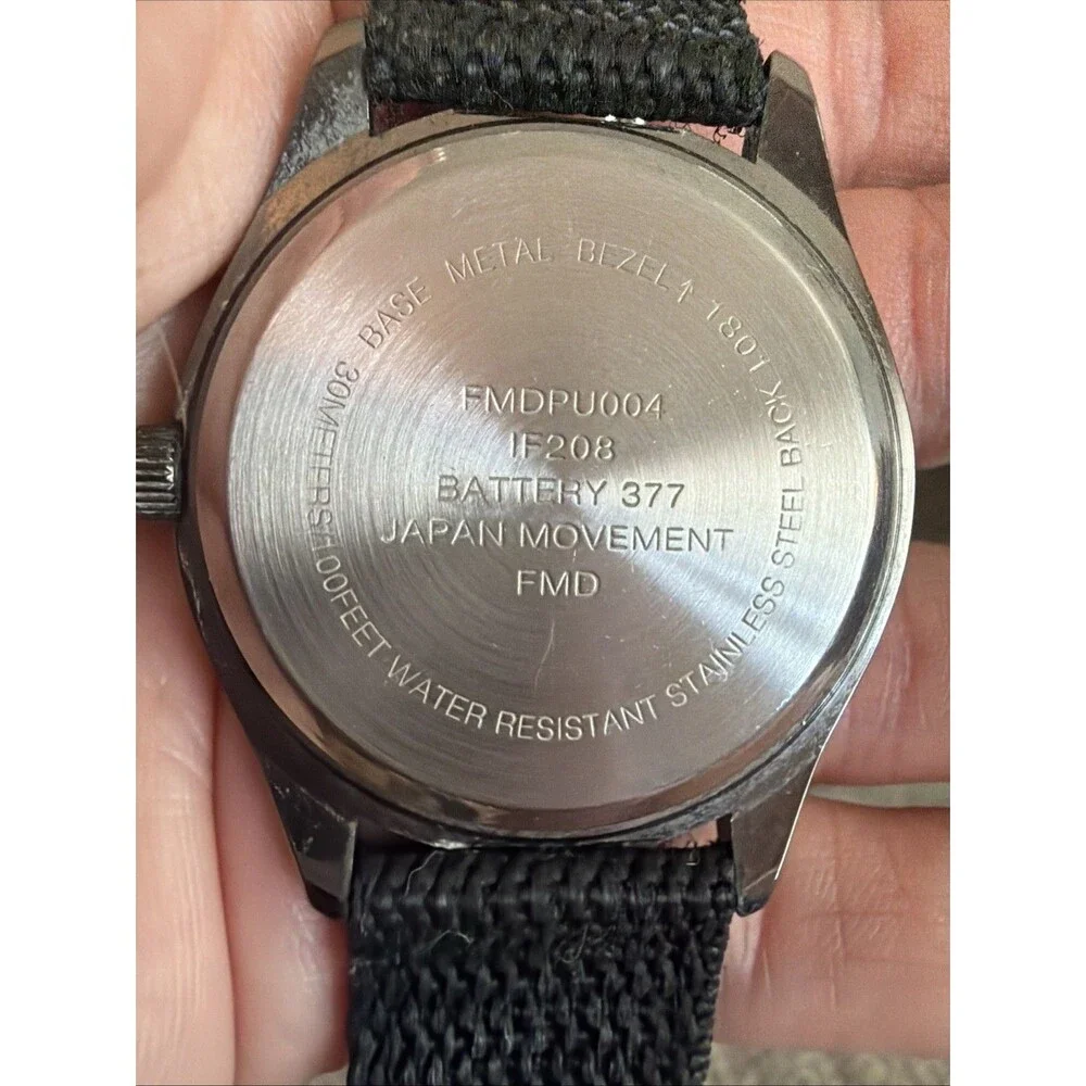FMD FMDPU004 Nylon Band Quartz Analog Men's Watch New Battery
